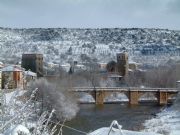 Panormica de Covarrubias nevado